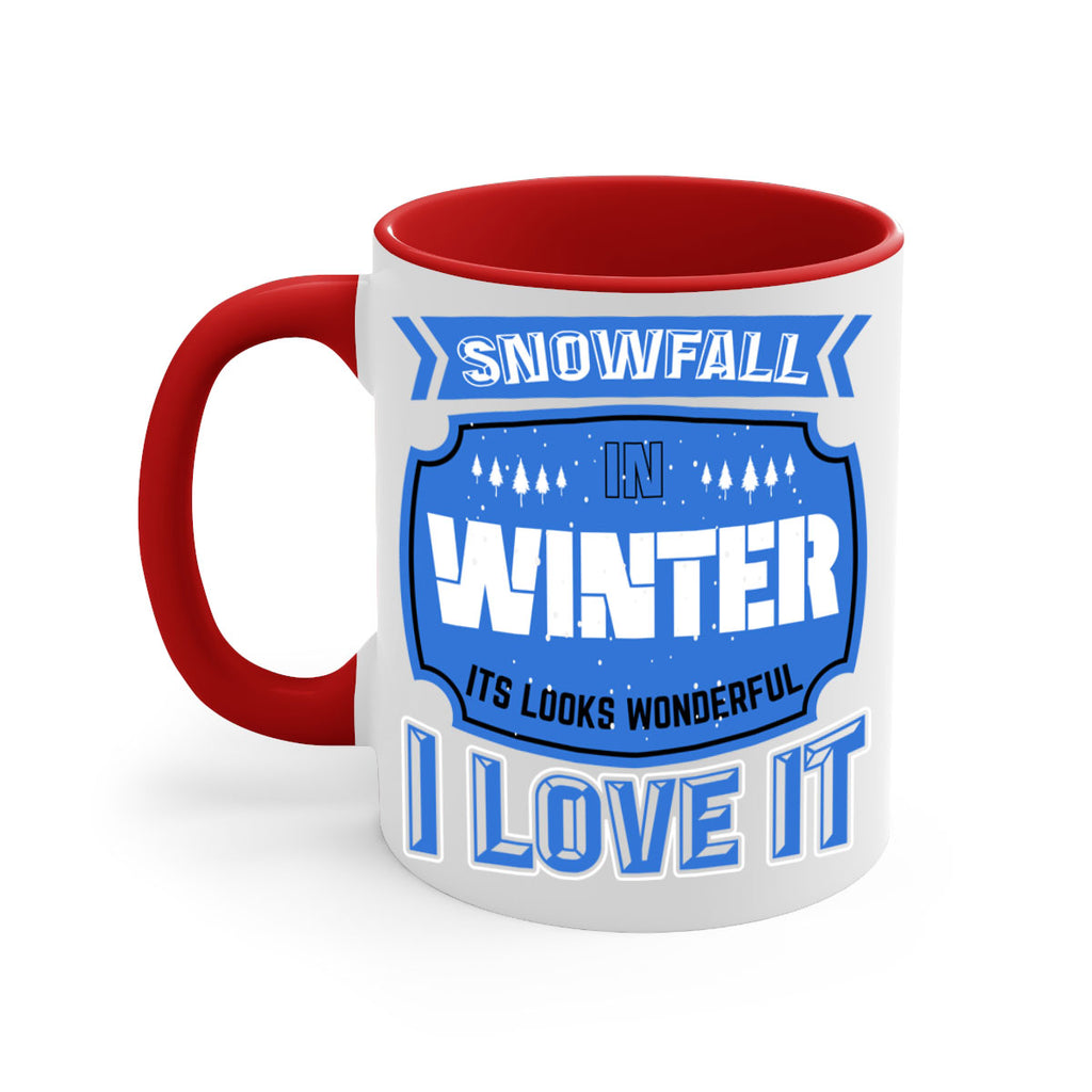 Snowfall in Winter 372#- winter-Mug / Coffee Cup