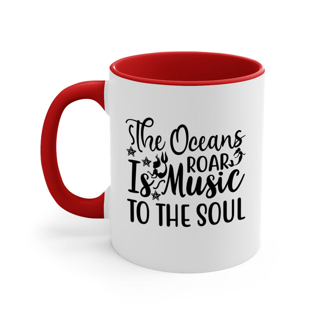 THE OCEANS ROAR IS MUSIC 632#- mermaid-Mug / Coffee Cup