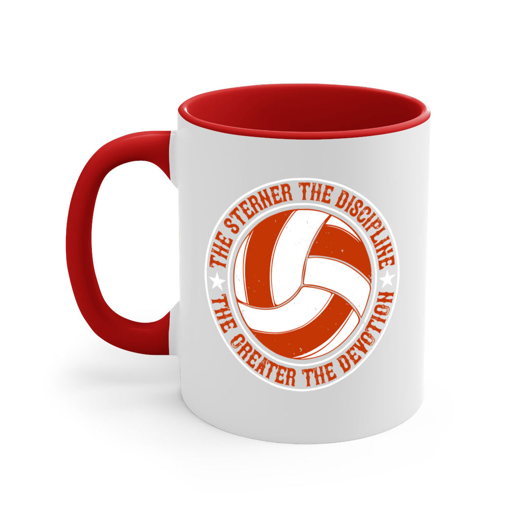 The sterner the discipline the greater the devotion Style 176#- volleyball-Mug / Coffee Cup
