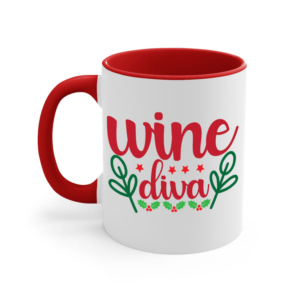 Wine Diva 482#- winter-Mug / Coffee Cup