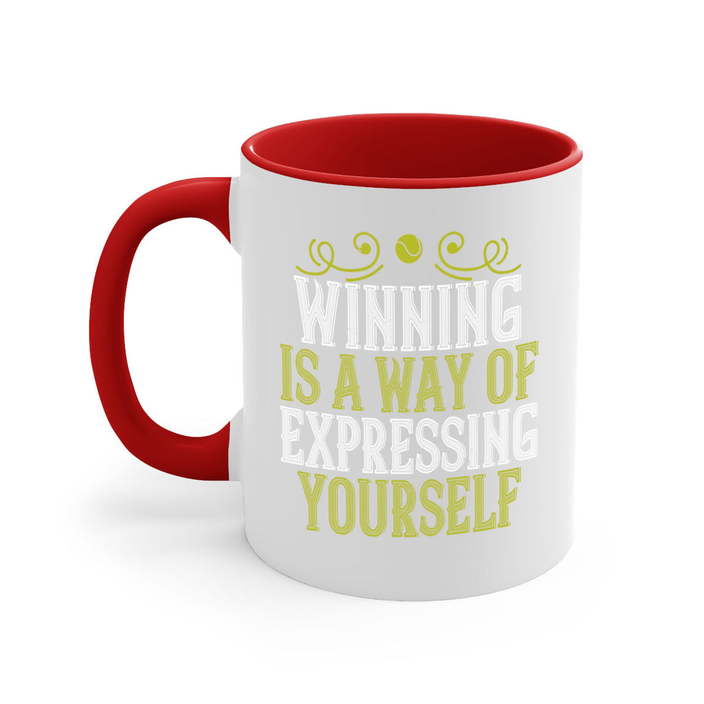 Winning is a way of expressing yourself 35#- tennis-Mug / Coffee Cup