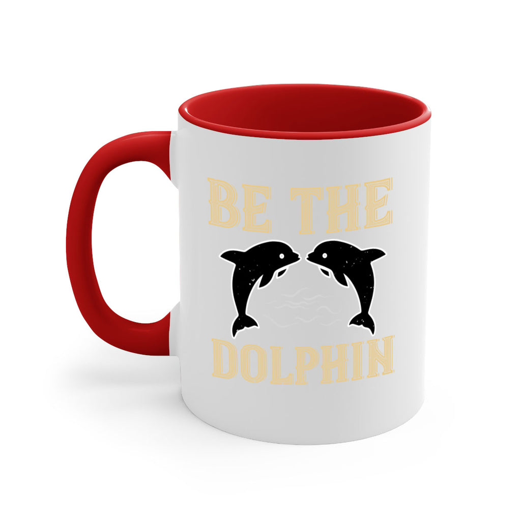 be the dolphin 1428#- swimming-Mug / Coffee Cup