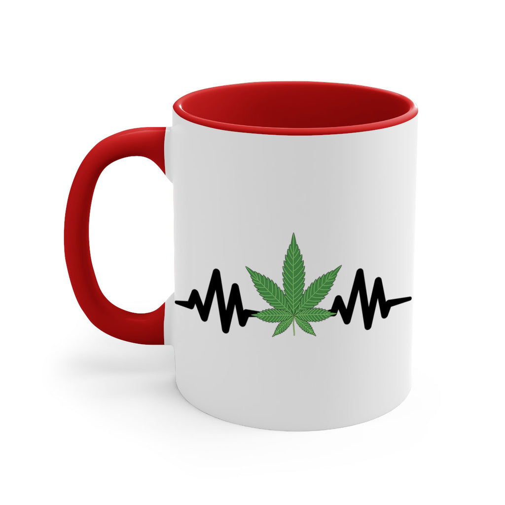 cannabis heartbeat 46#- marijuana-Mug / Coffee Cup