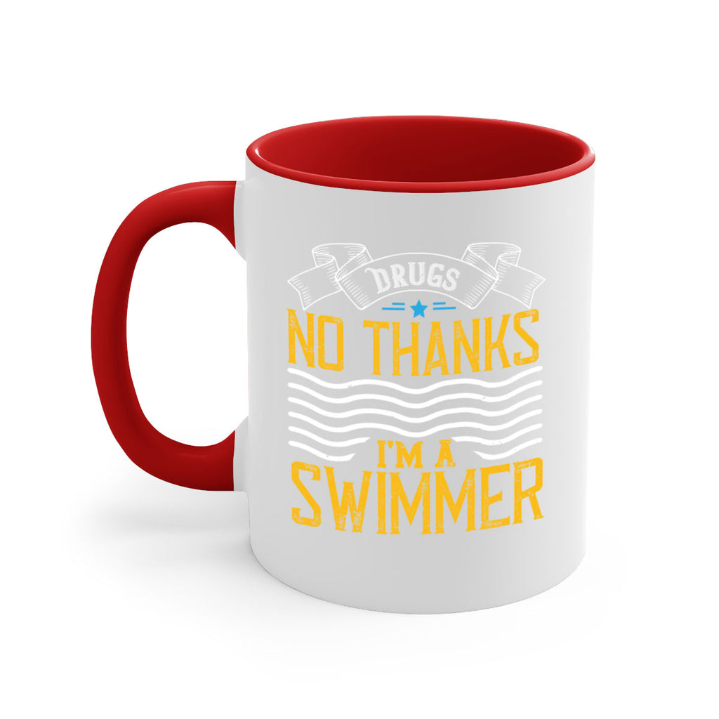 drugs No thanks im a swimmer 1324#- swimming-Mug / Coffee Cup
