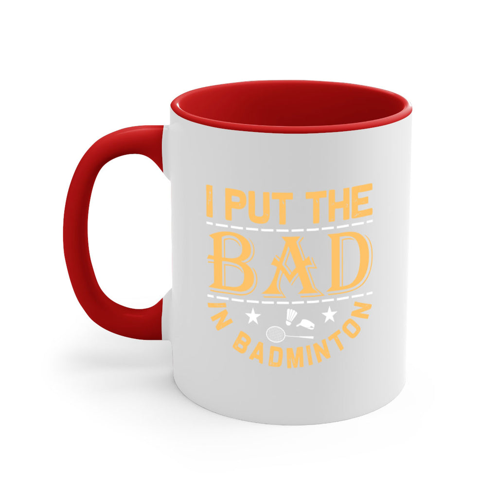i 1056#- badminton-Mug / Coffee Cup