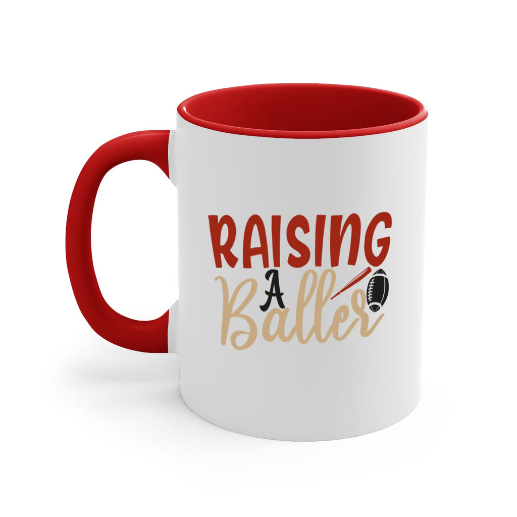 raising a baller 2278#- softball-Mug / Coffee Cup