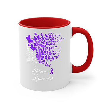 Alzheimers Awareness Shirt Alzheimers Purple Butterflies 23#- alzheimers-Mug / Coffee Cup