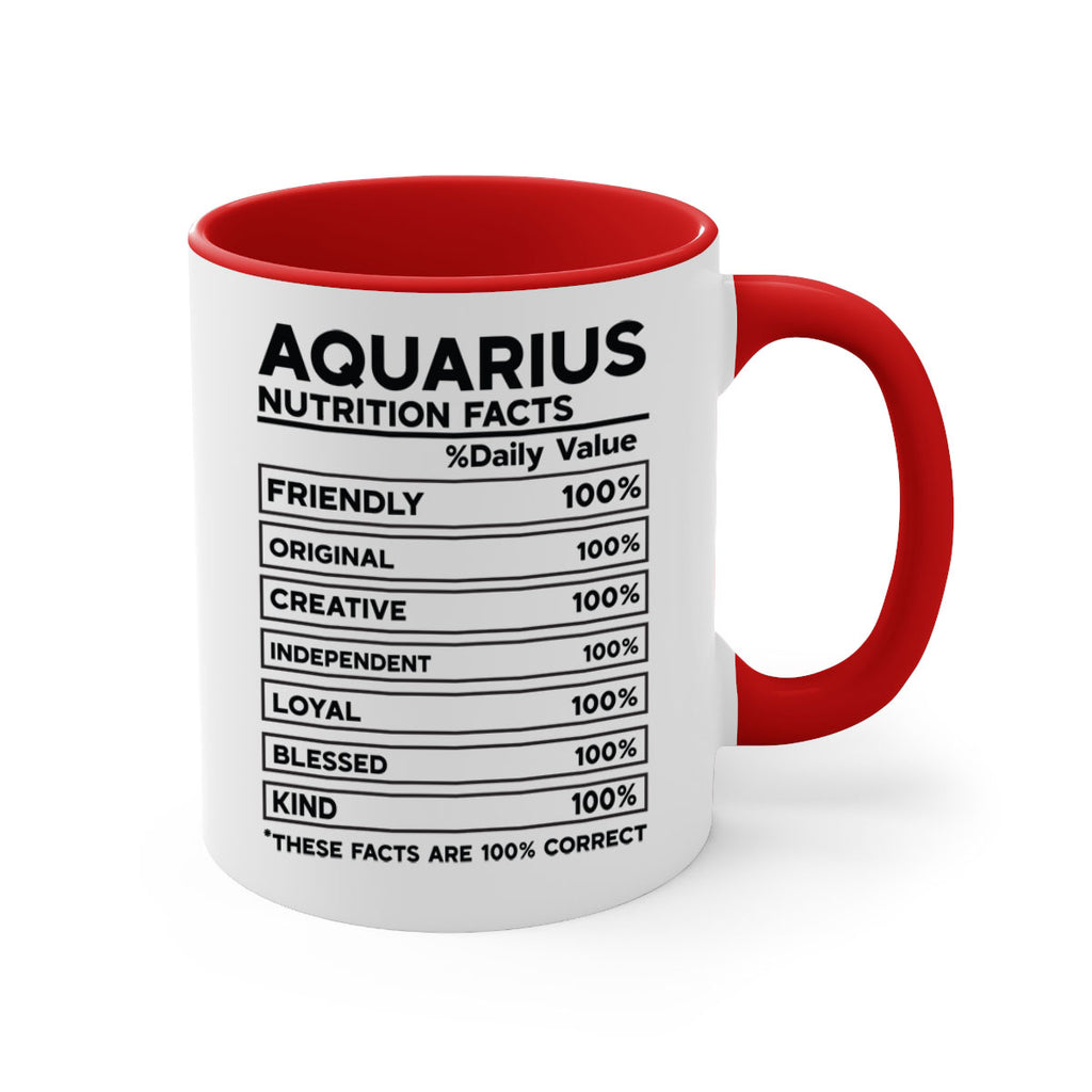 Aquarius Nutrition Facts 67#- zodiac-Mug / Coffee Cup