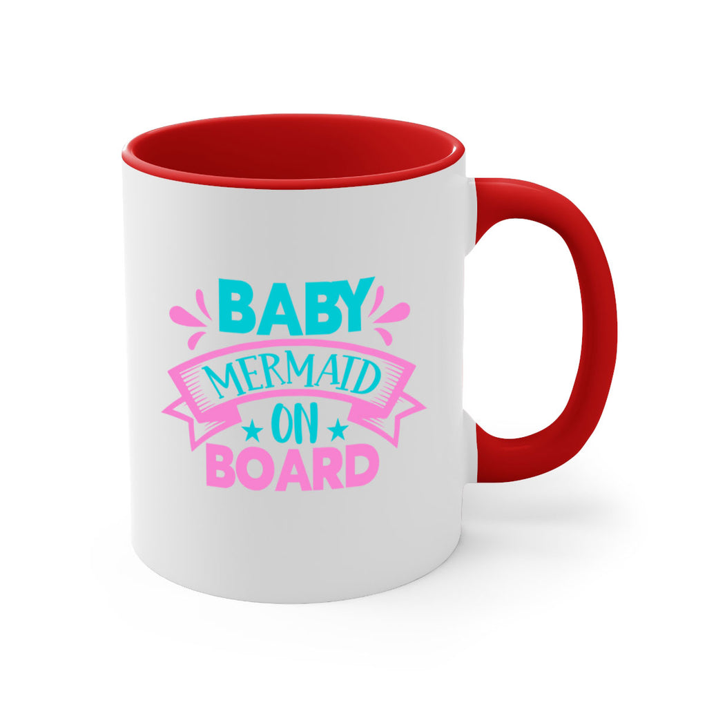 Baby Mermaid On Board 27#- mermaid-Mug / Coffee Cup