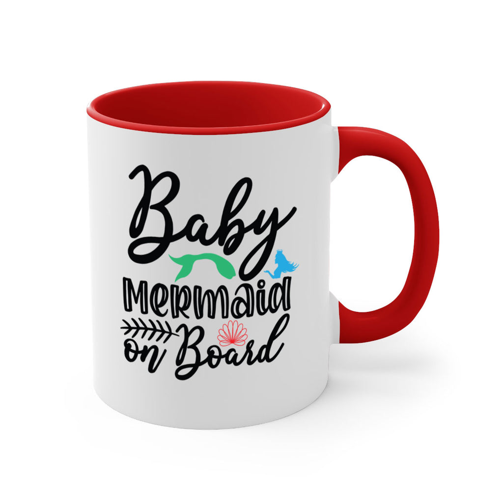 Baby Mermaid on Board 38#- mermaid-Mug / Coffee Cup