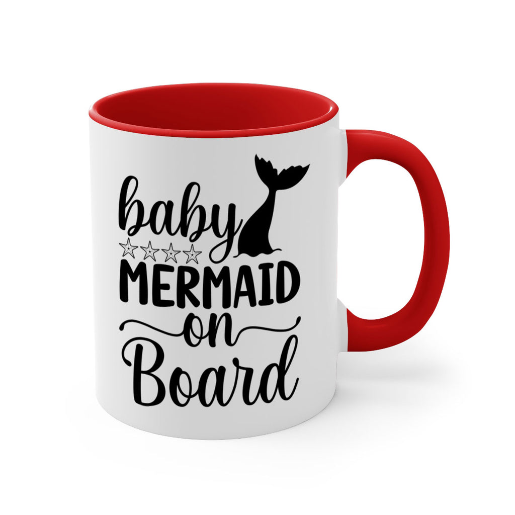 Baby mermaid on board 36#- mermaid-Mug / Coffee Cup