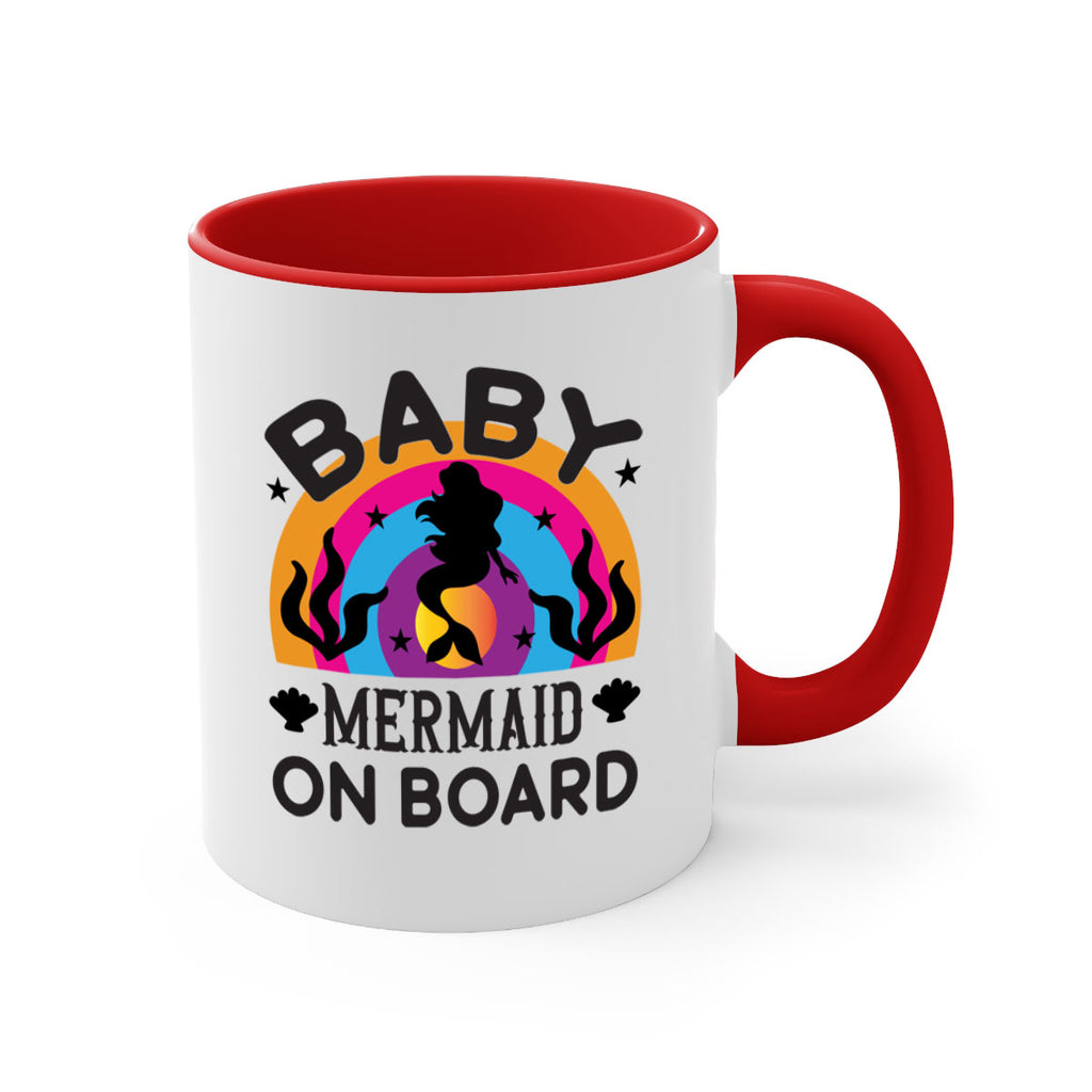 Baby mermaid on board 37#- mermaid-Mug / Coffee Cup