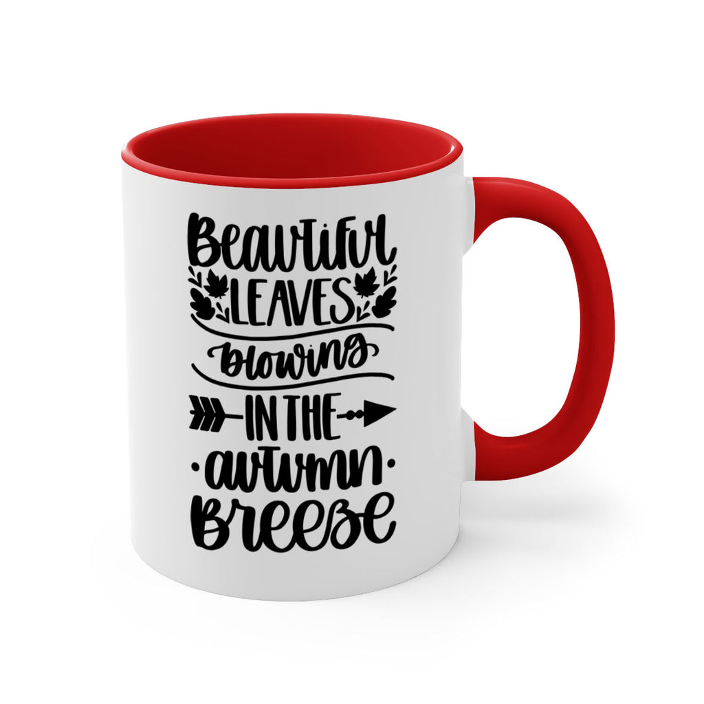 Beautiful Leaves Blowing In The Autumn Breeze 479#- fall-Mug / Coffee Cup