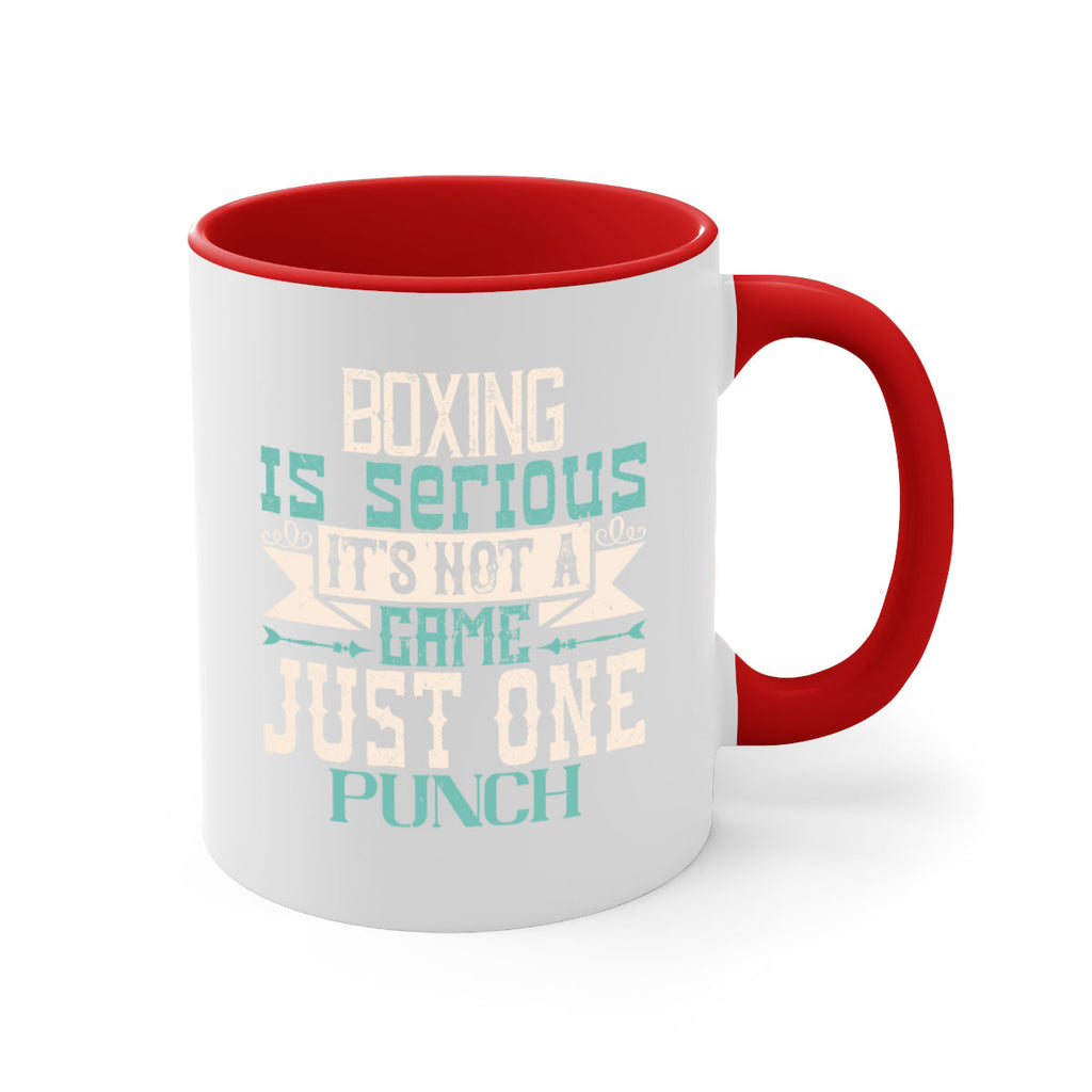 Boxing is serious Its not a game Just one punch 1556#- boxing-Mug / Coffee Cup