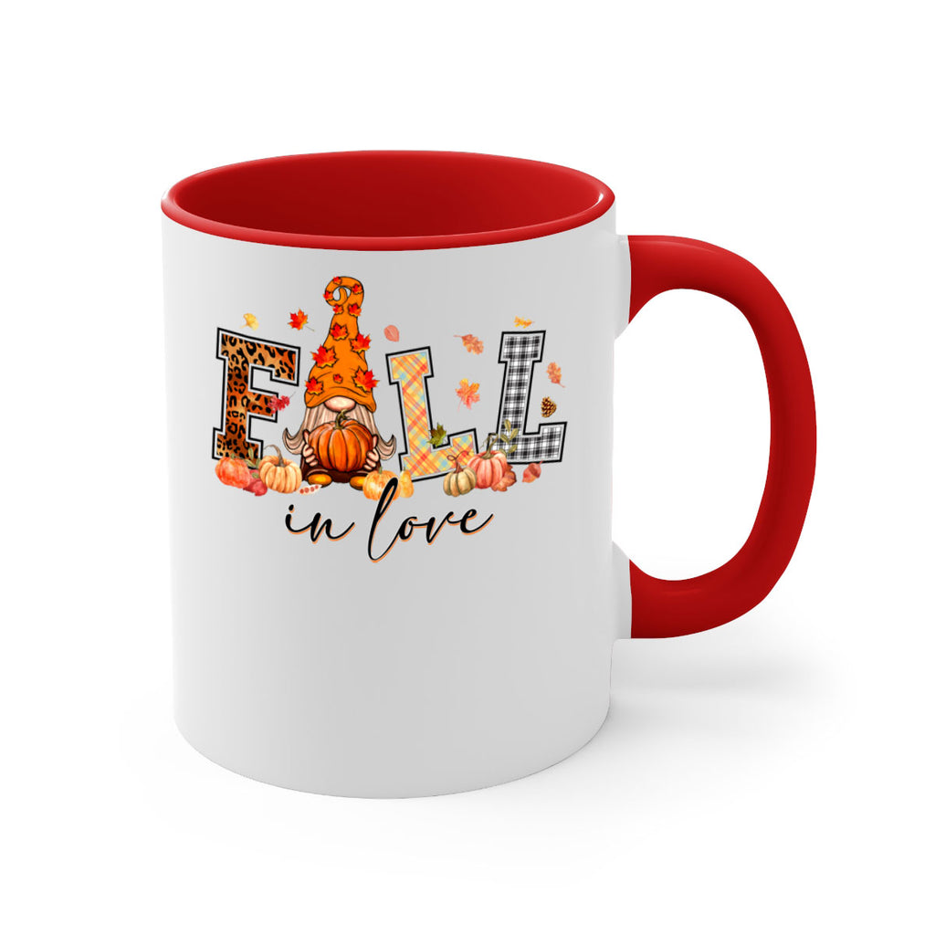 FALLinloveFallGnome 151#- fall-Mug / Coffee Cup