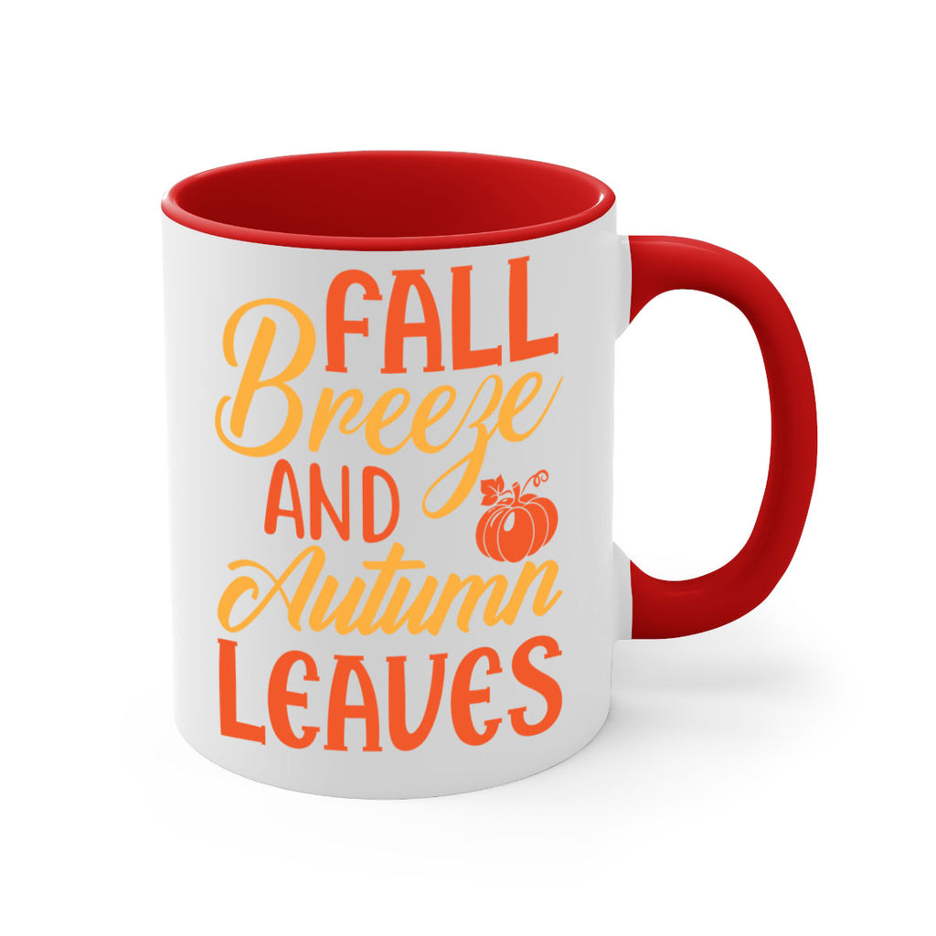 Fall Breeze and Autumn Leaves 92#- fall-Mug / Coffee Cup