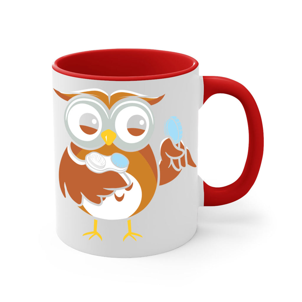 Funny Owl Contact Lens Case A TurtleRabbit 6#- owl-Mug / Coffee Cup