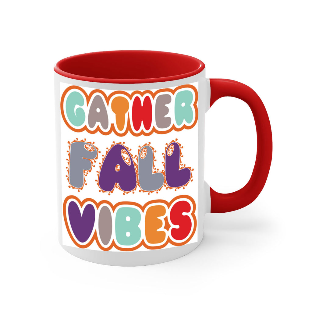 GatherFallVibesdesign 190#- fall-Mug / Coffee Cup