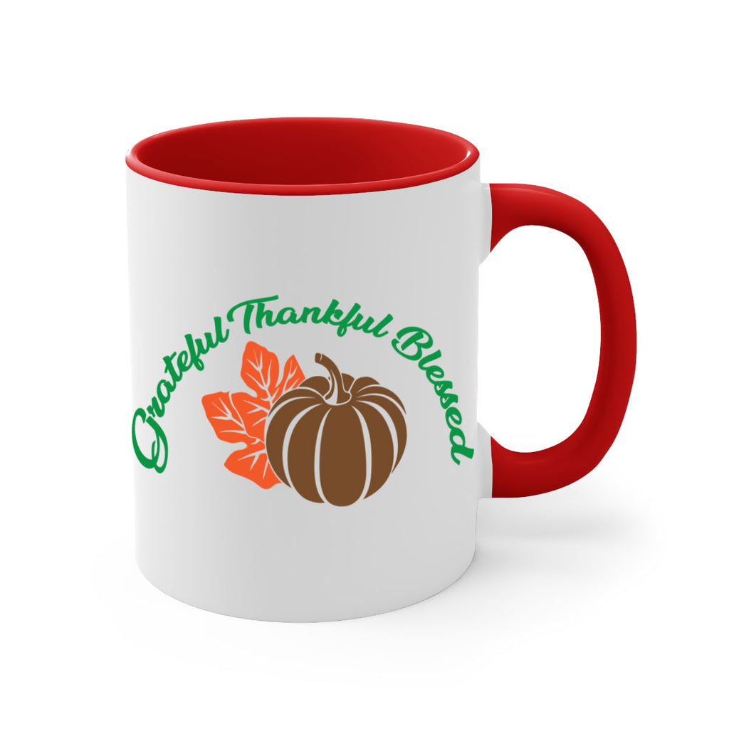 Grateful Thankful Blessed 214#- fall-Mug / Coffee Cup