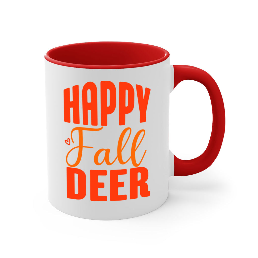 Happy Fall Deer Design 218#- fall-Mug / Coffee Cup
