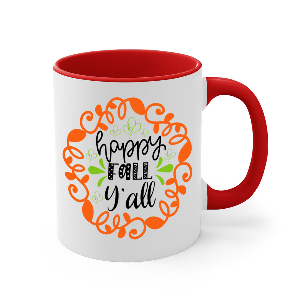 Happy Fall Y all 227#- fall-Mug / Coffee Cup
