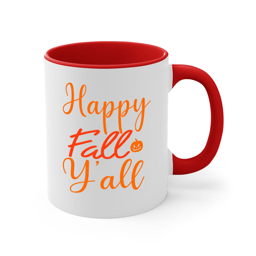 Happy Fall Yall Design 233#- fall-Mug / Coffee Cup