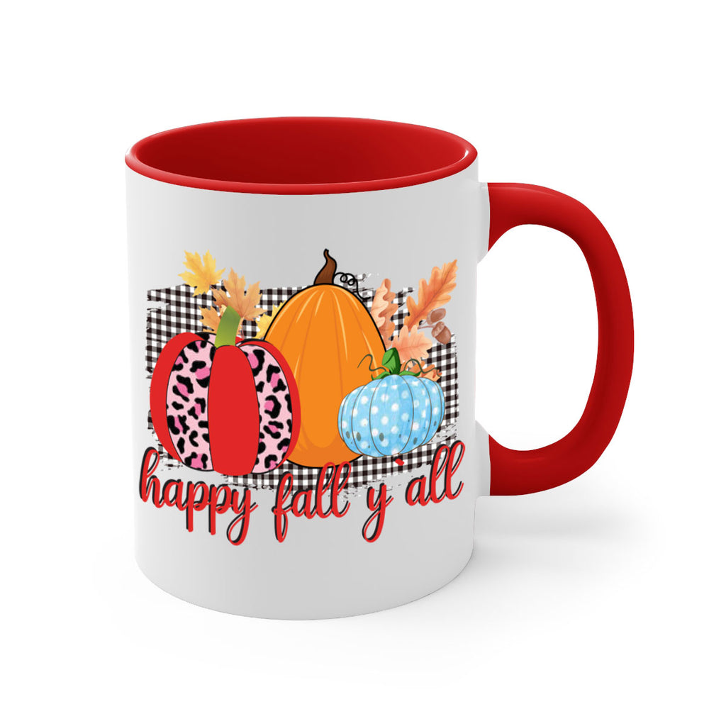 Happy Fall Yall Leopard 229#- fall-Mug / Coffee Cup