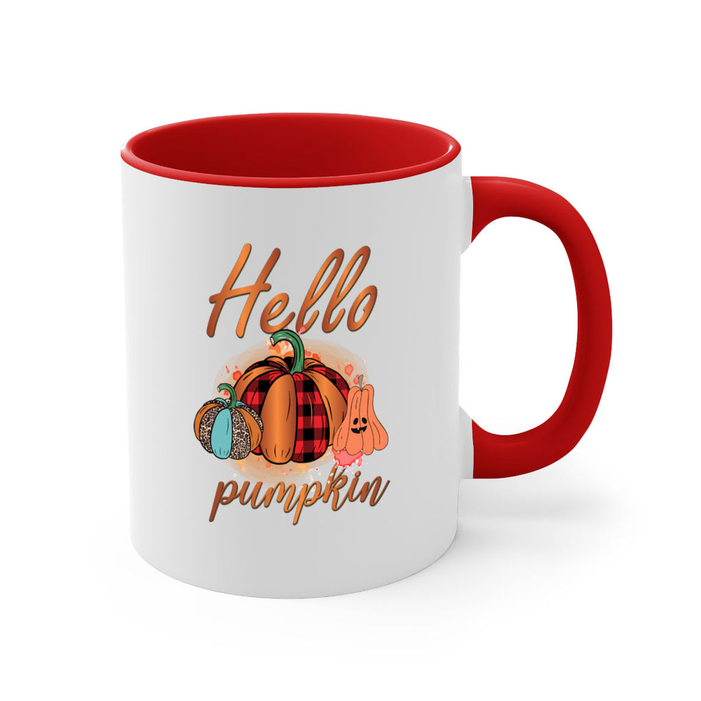 Hello Pumpkin 284#- fall-Mug / Coffee Cup