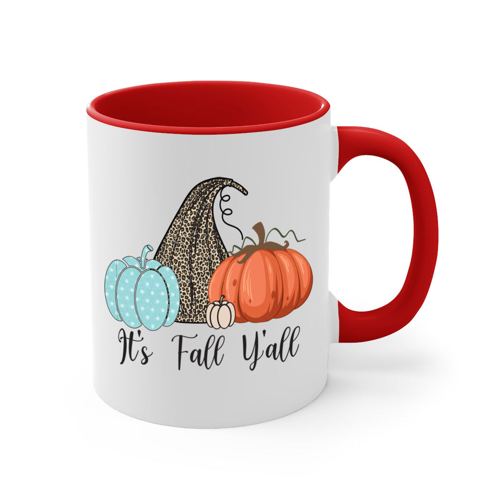 It s Fall Y all Pumpkin 363#- fall-Mug / Coffee Cup