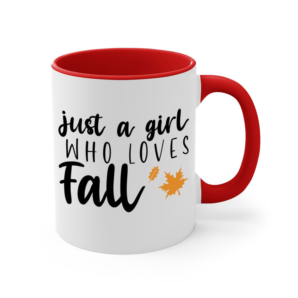 Just A Girl Who Loves Fall 380#- fall-Mug / Coffee Cup