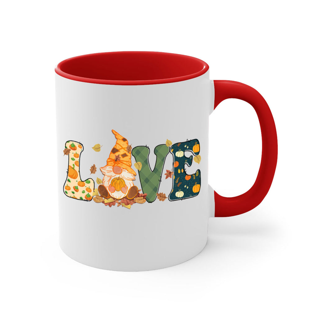 LOVEFallAutumnGnome 415#- fall-Mug / Coffee Cup