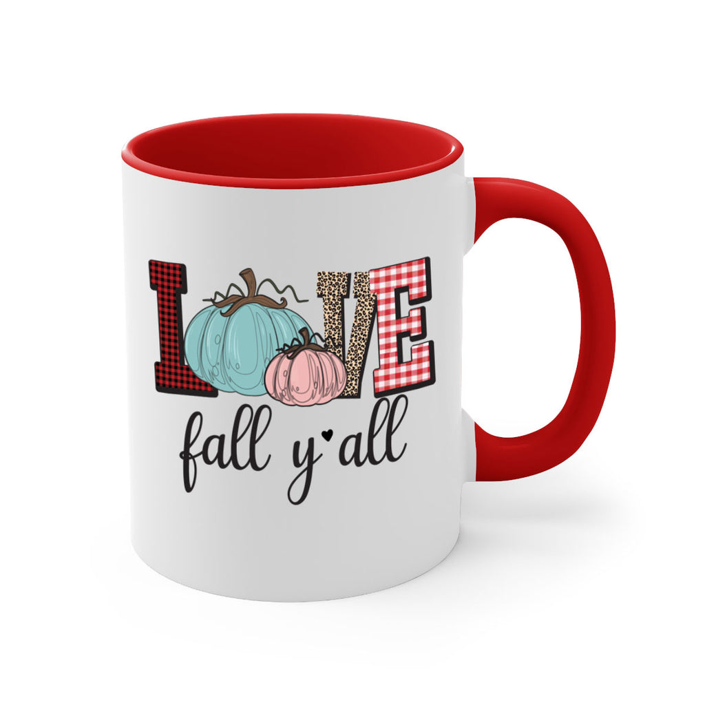 Love Fall Yall 409#- fall-Mug / Coffee Cup
