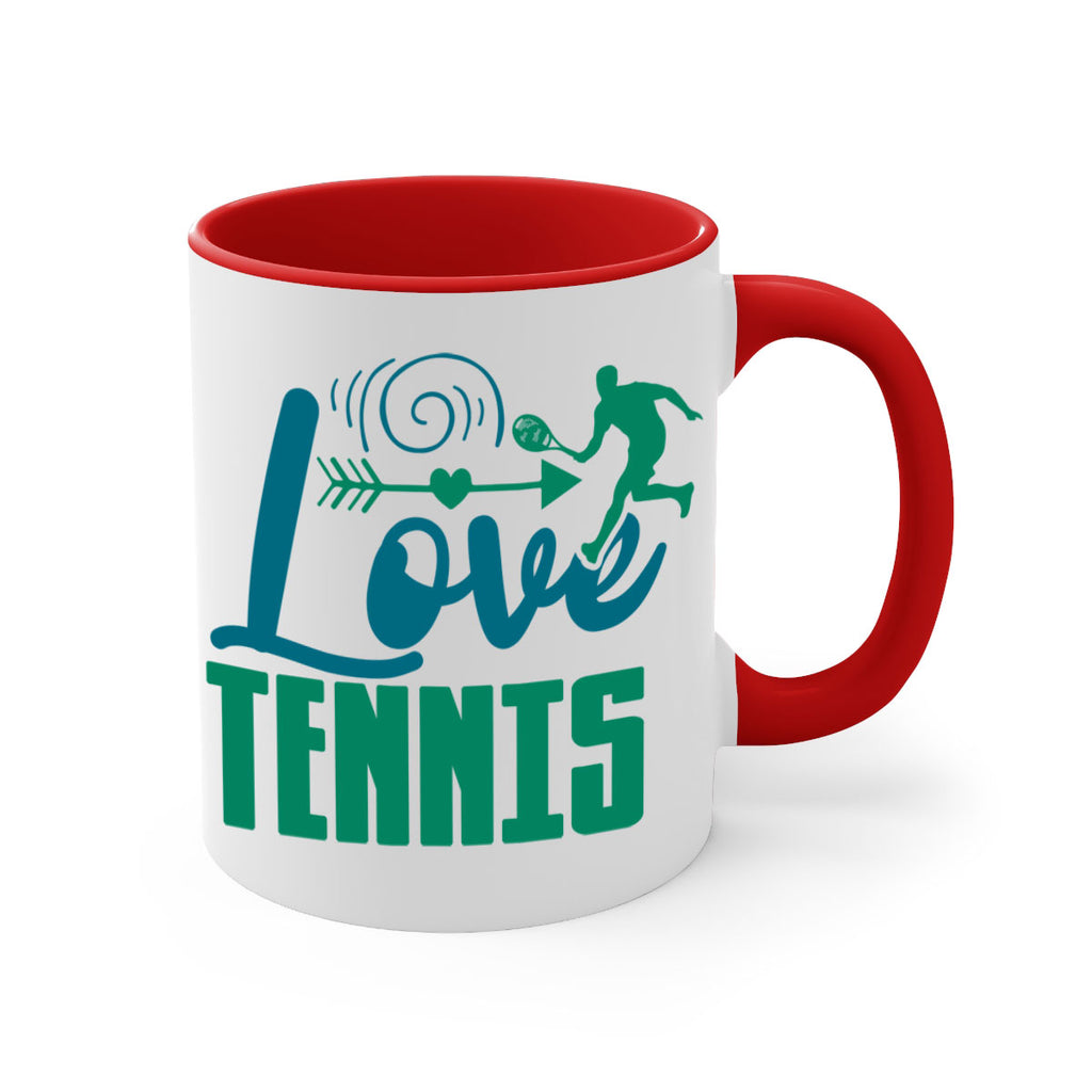 Love Tennis 729#- tennis-Mug / Coffee Cup