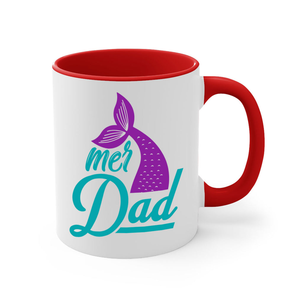 Mer Dad 325#- mermaid-Mug / Coffee Cup