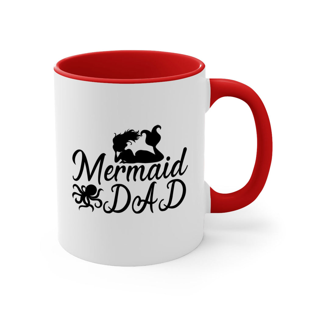 Mermaid Dad 357#- mermaid-Mug / Coffee Cup