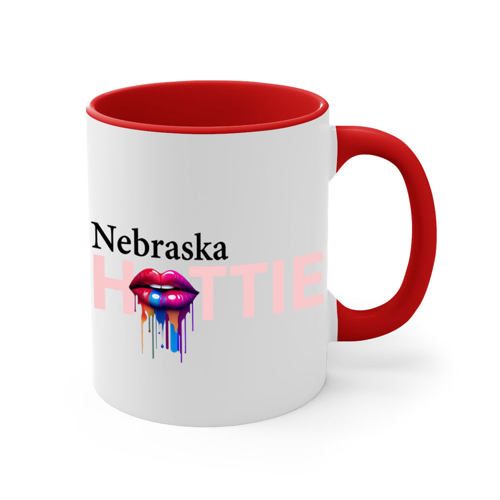 Nebraska Hottie with dripping lips 27#- Hottie Collection-Mug / Coffee Cup