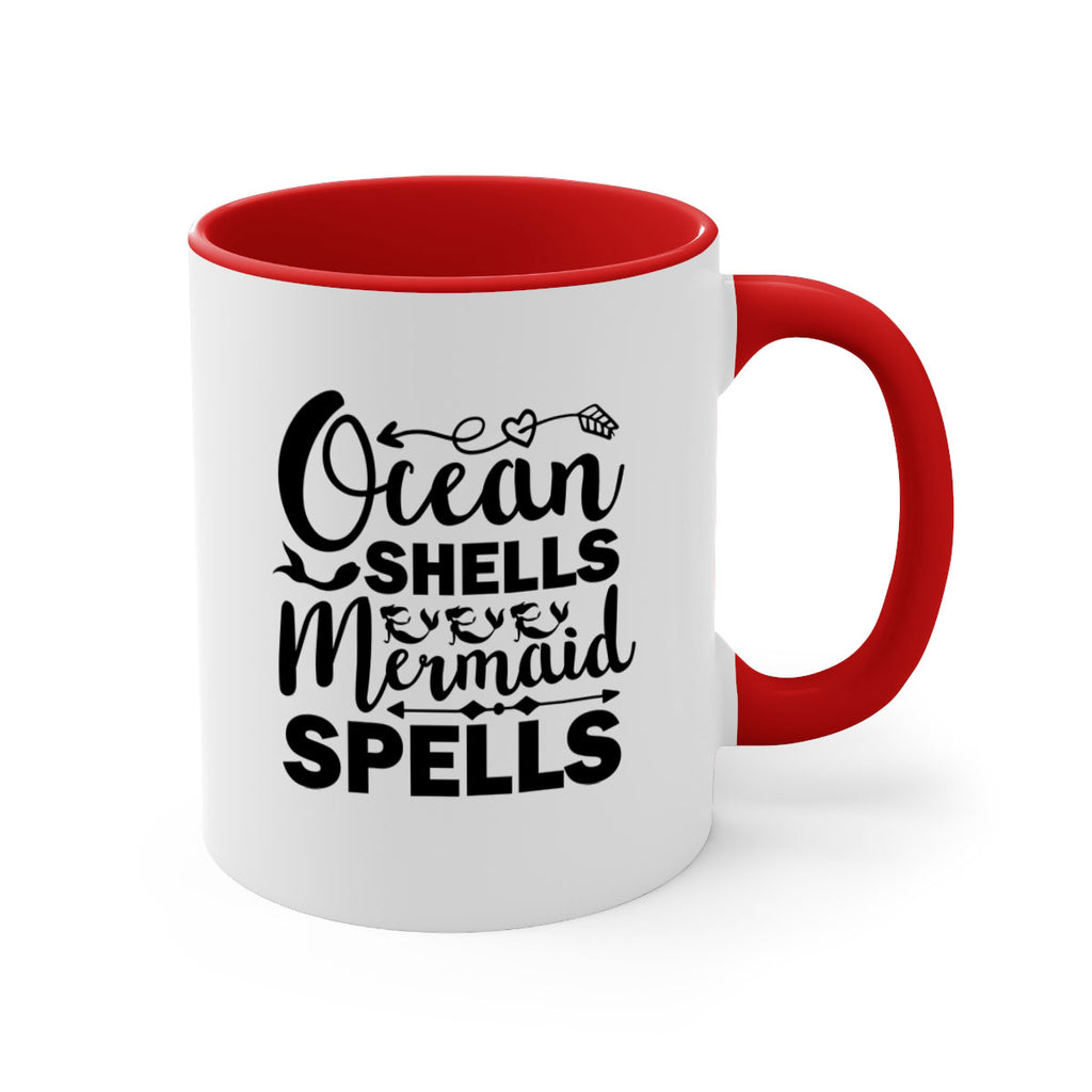 Ocean Shells Mermaid Spells 521#- mermaid-Mug / Coffee Cup
