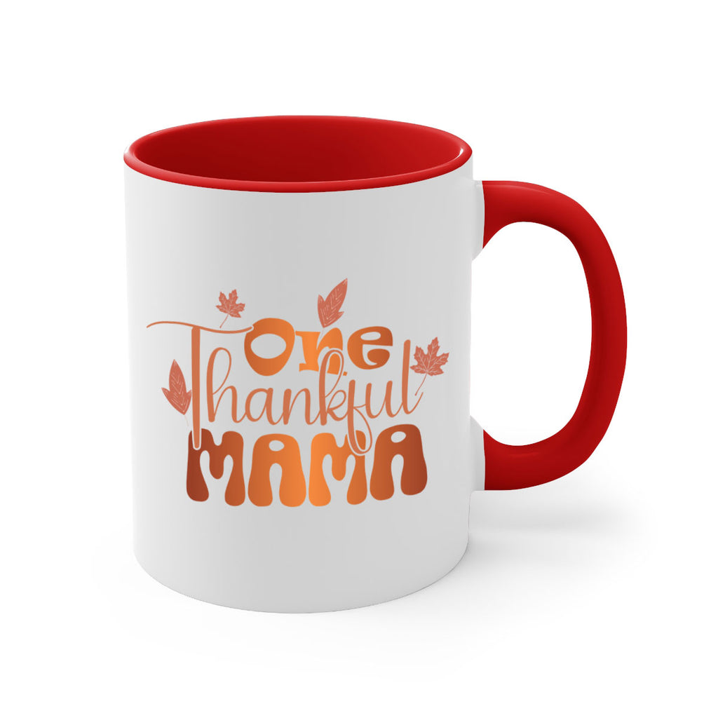 One Thankful Mama 465#- fall-Mug / Coffee Cup