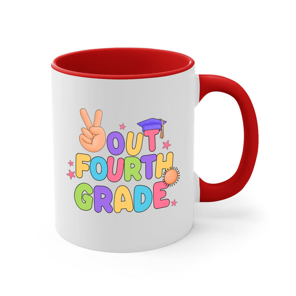 Peace Out 4th Grade Peace 19#- 4th grade-Mug / Coffee Cup