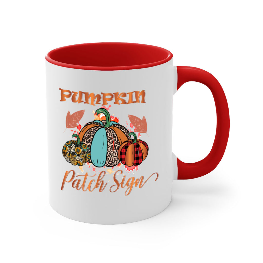Pumpkin Patch Sign 530#- fall-Mug / Coffee Cup