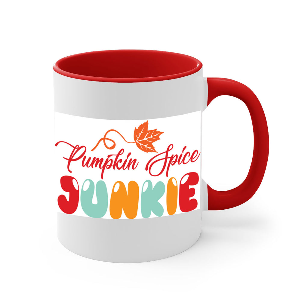 PumpkinSpiceJunkiedesign 569#- fall-Mug / Coffee Cup