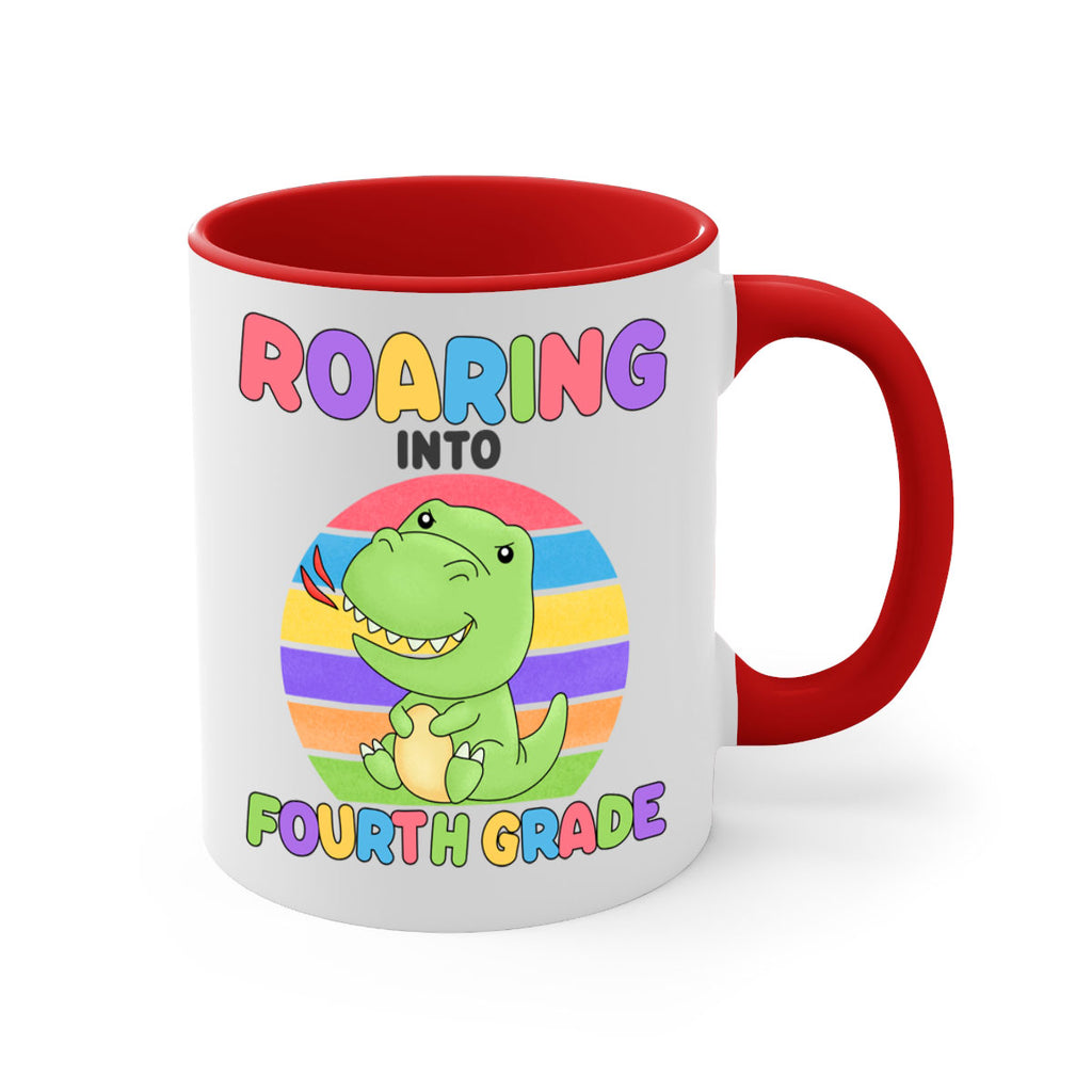 Roaring to 4th Grade Trex 24#- 4th grade-Mug / Coffee Cup
