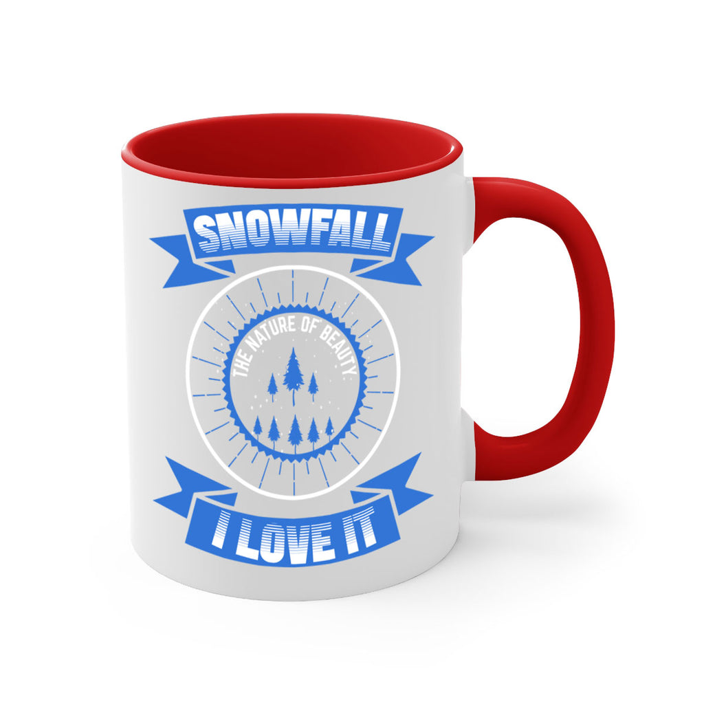 Snowfall Winter 373#- winter-Mug / Coffee Cup