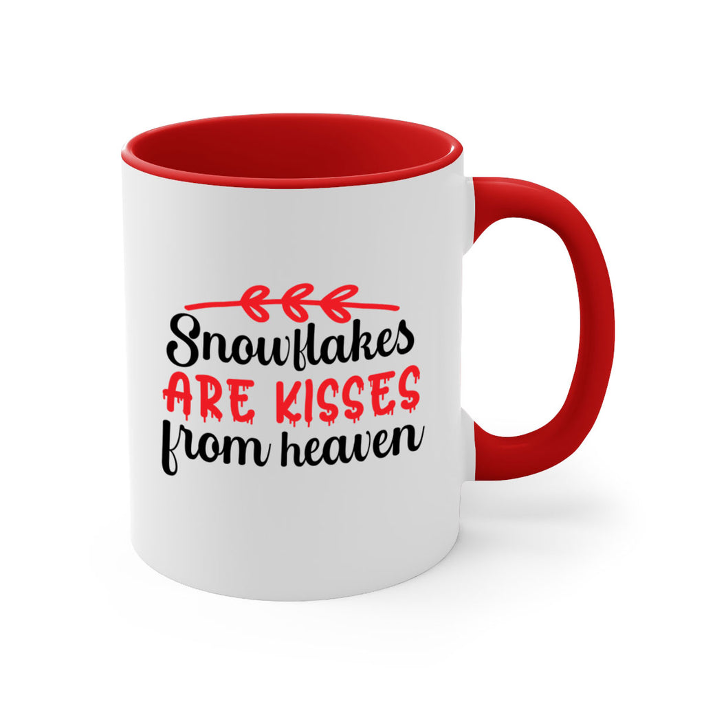 Snowflakes are kisses from heaven 376#- winter-Mug / Coffee Cup