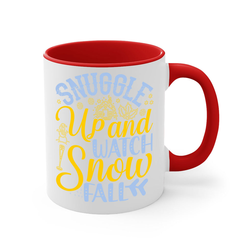 Snuggle up and watch snow fall385#- winter-Mug / Coffee Cup