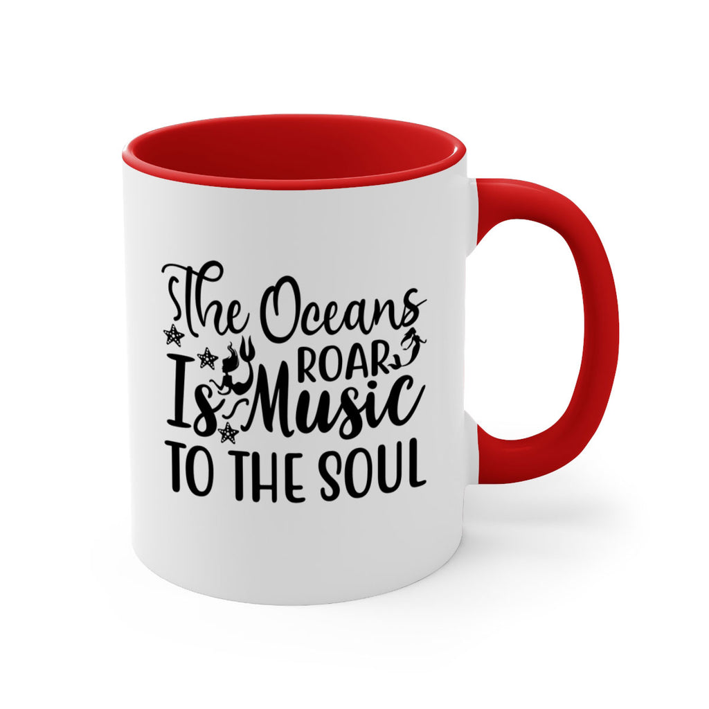 THE OCEANS ROAR IS MUSIC 632#- mermaid-Mug / Coffee Cup