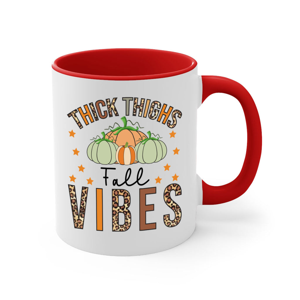 Thick Thighs Fall vibes 614#- fall-Mug / Coffee Cup