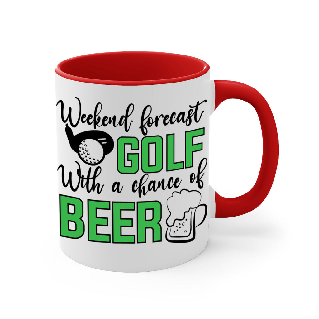 Weekend forecast With a chance of beer 109#- golf-Mug / Coffee Cup