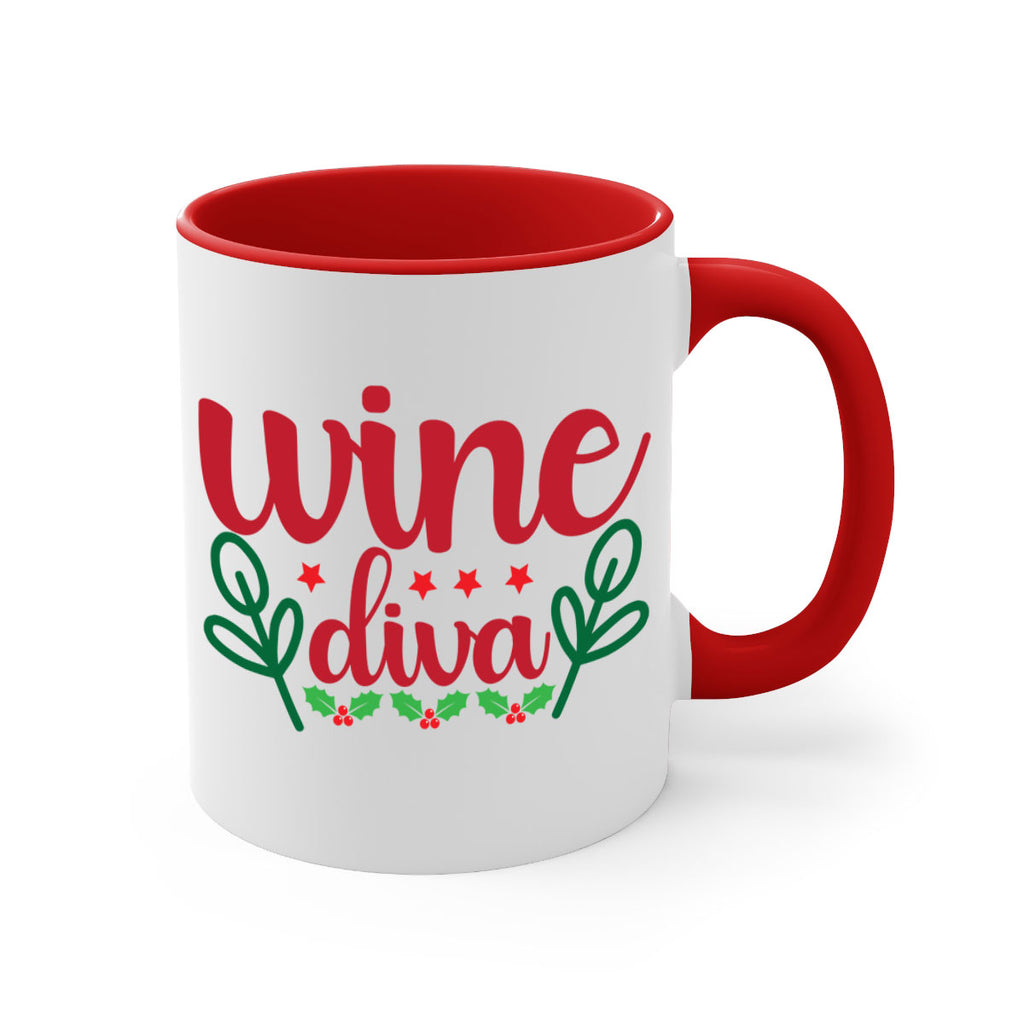 Wine Diva 482#- winter-Mug / Coffee Cup