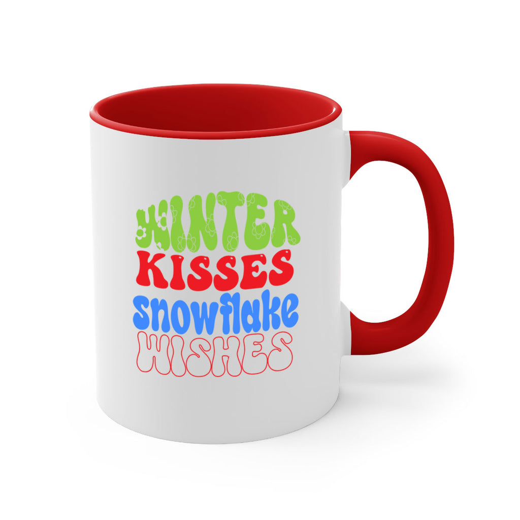 Winter kisses snowflake wishes 520#- winter-Mug / Coffee Cup